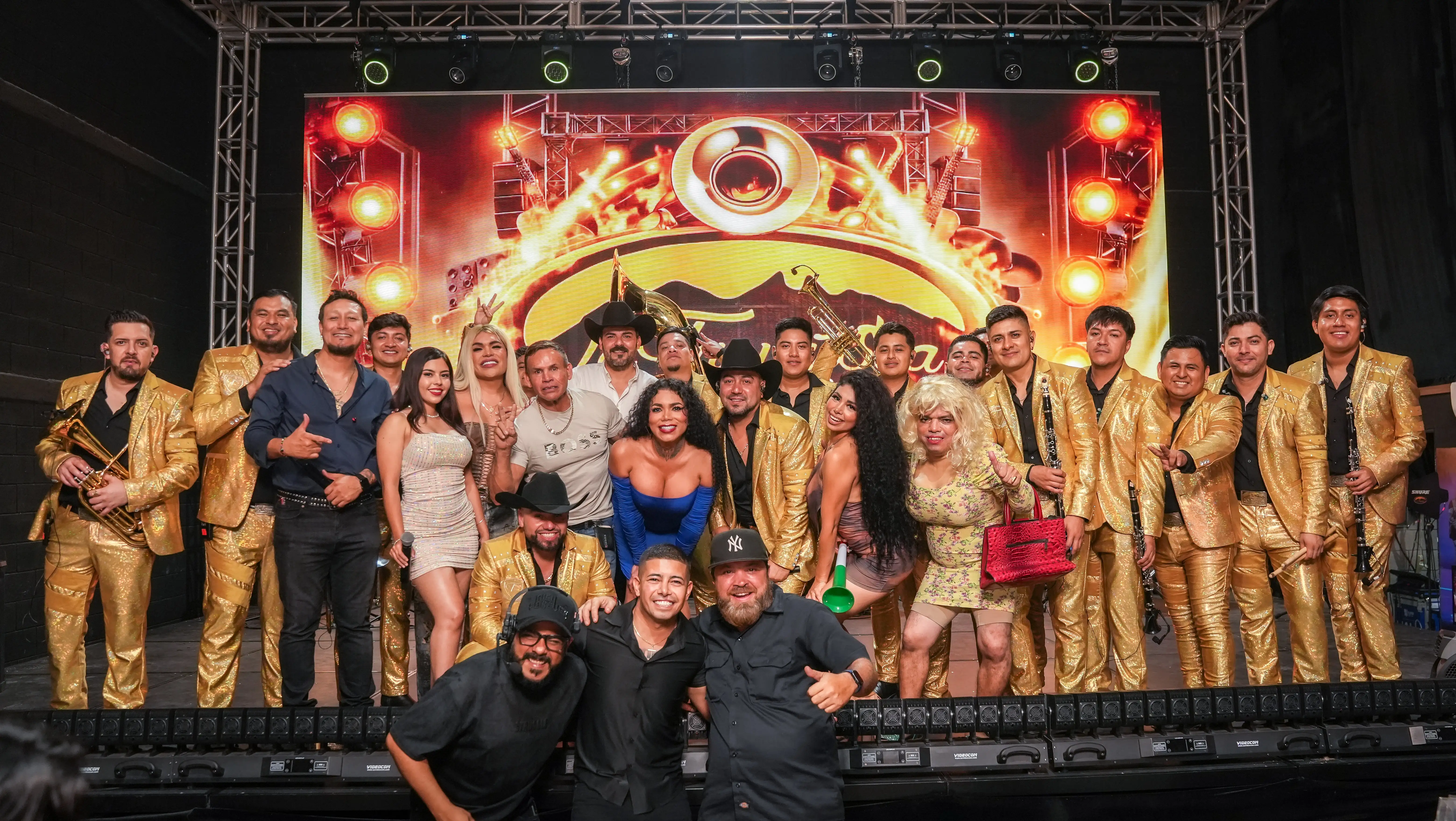 La Treviñosa Banda Regia reunida en una etapa de su historia